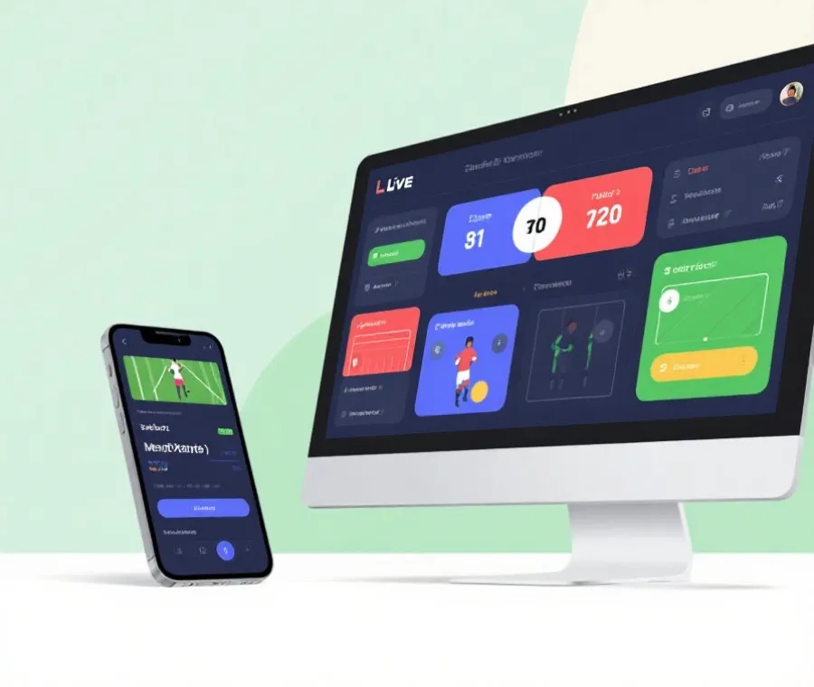 比分直播页面示意图